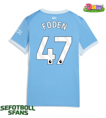 Manchester City Phil Foden #47 Hemmatröja Kvinnor 2026-27 Kortärmad
